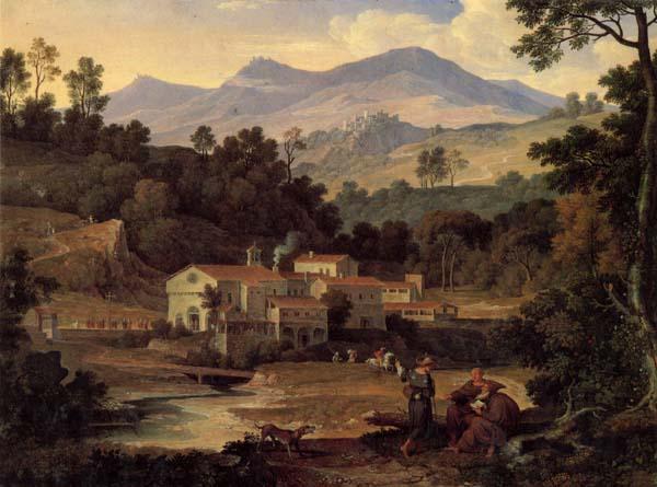 Joseph Anton Koch The Monastery of St.Francis in the Sabine Hills,Rome oil painting image